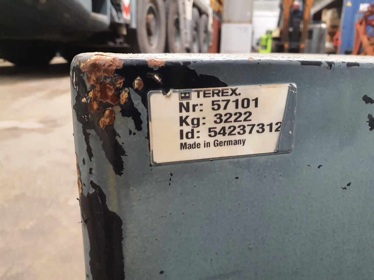 Terex Terex Demag Challenger 4200 counterweight 3.2 Ton - Противовес для Мобильных кранов: фото 5 Terex Terex Demag Challenger 4200 counterweight 3.2 Ton - Противовес для Мобильных кранов: фото 5