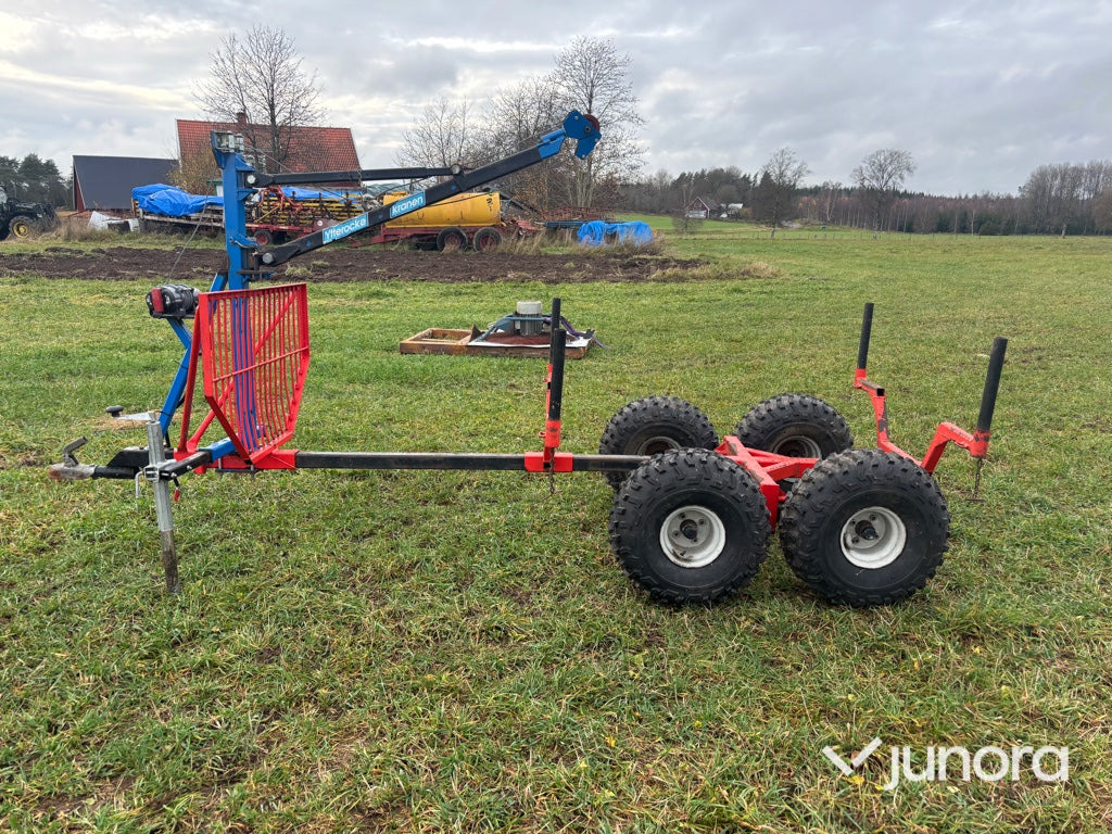 Skogsvagn ATV - Ytterocke, Med kran - Лесной прицеп: фото 2 Skogsvagn ATV - Ytterocke, Med kran - Лесной прицеп: фото 2