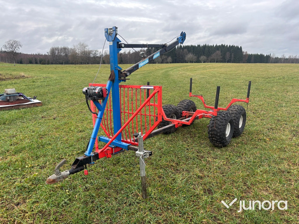Skogsvagn ATV - Ytterocke, Med kran - Лесной прицеп: фото 1 Skogsvagn ATV - Ytterocke, Med kran - Лесной прицеп: фото 1