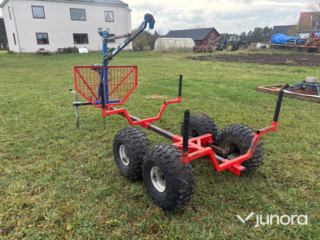 Skogsvagn ATV - Ytterocke, Med kran - Лесной прицеп: фото 3 Skogsvagn ATV - Ytterocke, Med kran - Лесной прицеп: фото 3
