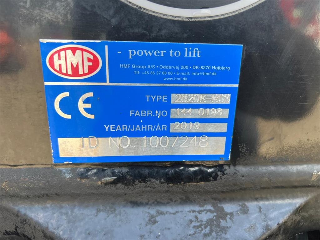 HMF 2820K5 RCS - Кран-манипулятор для Грузовиков: фото 3 HMF 2820K5 RCS - Кран-манипулятор для Грузовиков: фото 3