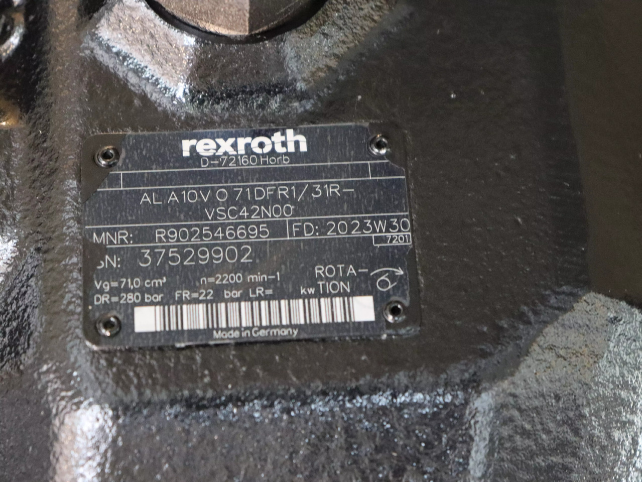 REXROTH A10VO71DFR1/31R-VSC12N00 - Гидравлический насос для Погрузочно-разгрузочной техники: фото 4 REXROTH A10VO71DFR1/31R-VSC12N00 - Гидравлический насос для Погрузочно-разгрузочной техники: фото 4