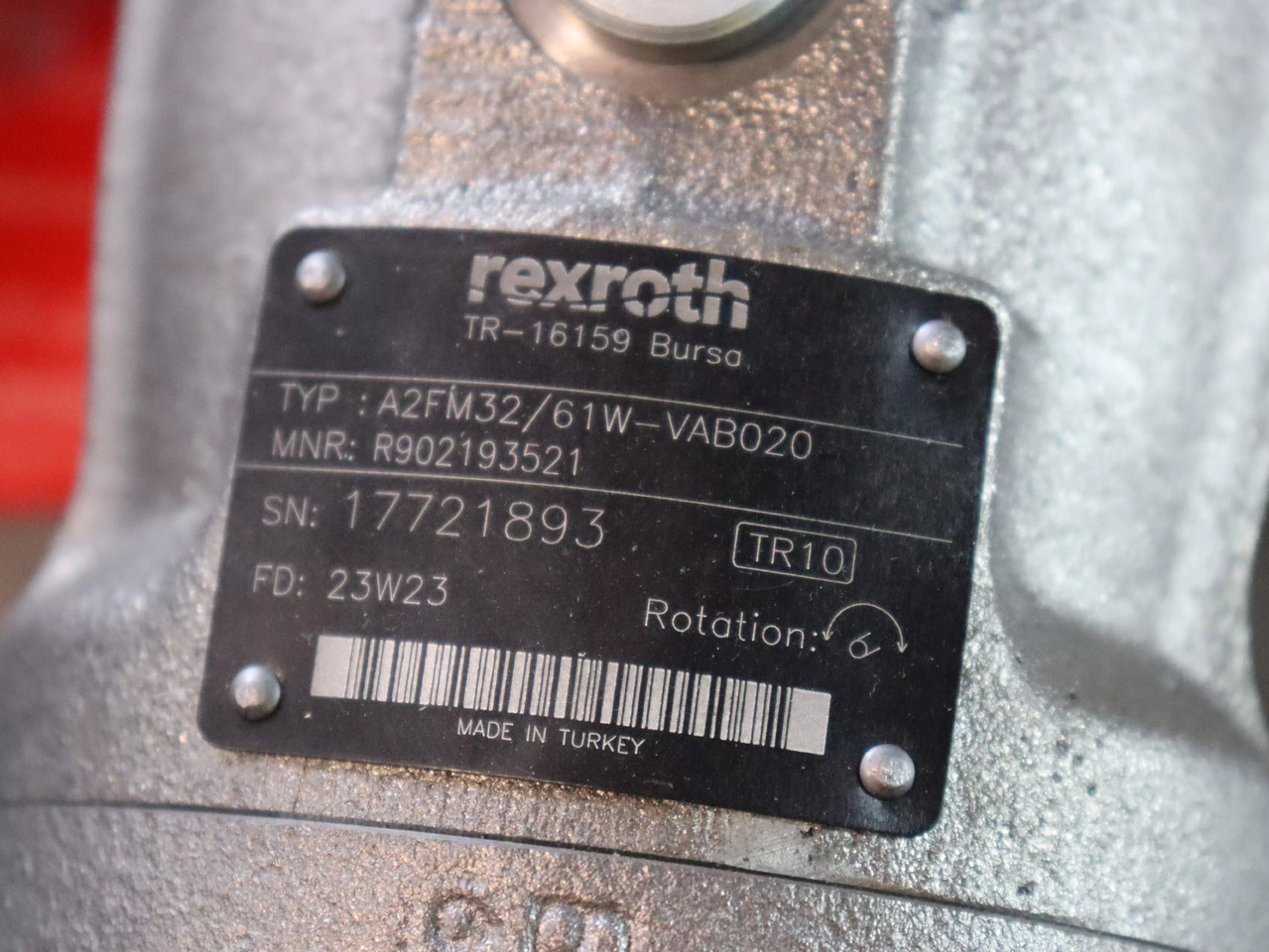 REXROTH A2FM63/61W-VAB020 - Гидравлический мотор для Строительной техники: фото 4 REXROTH A2FM63/61W-VAB020 - Гидравлический мотор для Строительной техники: фото 4