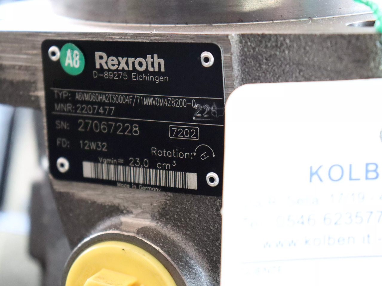 REXROTH A6VM060HA2T30004F/71MWV0M4Z8200-0 - Гидравлический мотор для Строительной техники: фото 4 REXROTH A6VM060HA2T30004F/71MWV0M4Z8200-0 - Гидравлический мотор для Строительной техники: фото 4