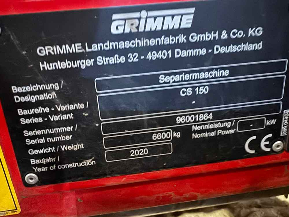 Grimme CS-150 CombiStar - Картофелеуборочный комбайн: фото 2 Grimme CS-150 CombiStar - Картофелеуборочный комбайн: фото 2