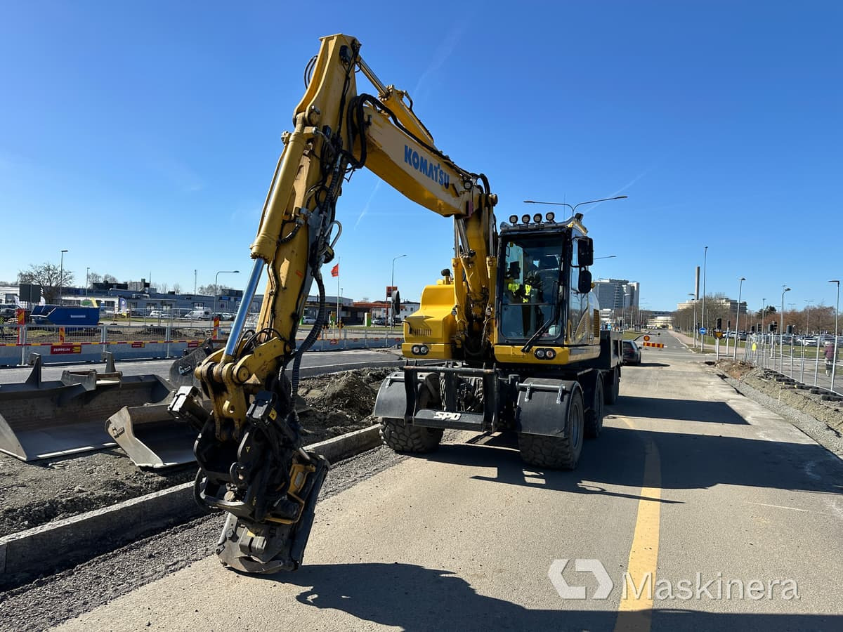Hjulgrävare Komatsu PW160-11E0 + vagn/redskap & grävsystem - Гусеничный экскаватор: фото 2 Hjulgrävare Komatsu PW160-11E0 + vagn/redskap & grävsystem - Гусеничный экскаватор: фото 2