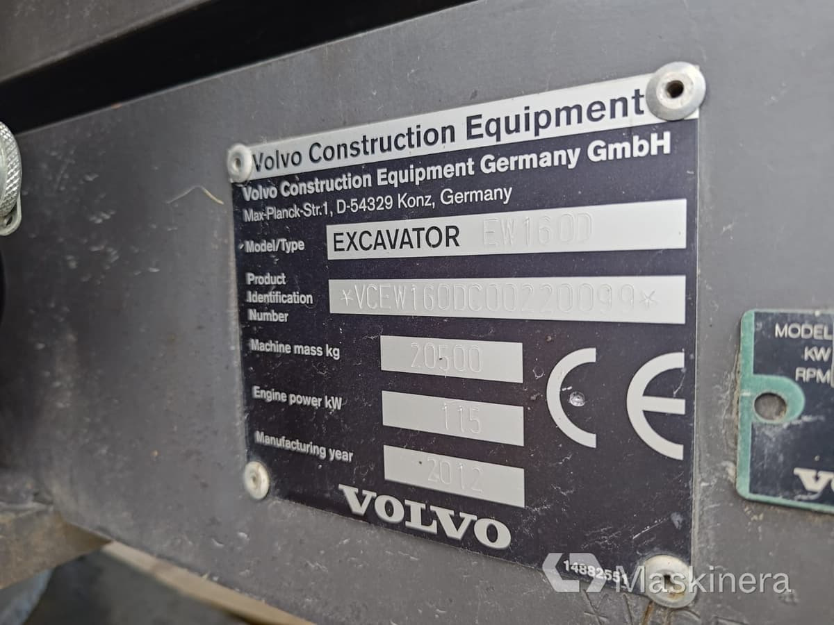 Гусеничный экскаватор Hjulgrävare Volvo EW160D: фото 42