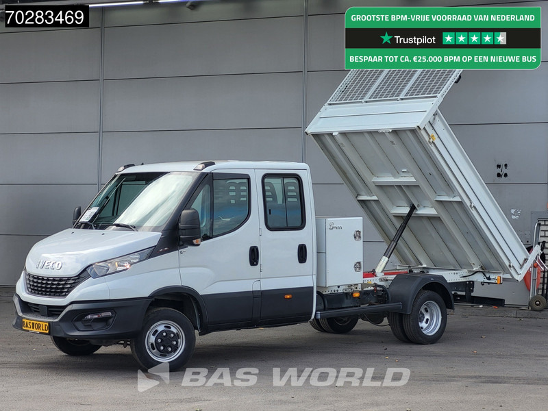 Iveco Daily 35C16 3.0L Kipper met Kist Dubbel Cabine Dubbellucht 3,5t Trekhaak Navi Airco Cruise Camera Euro6 Kieper Tipper Benne 2m3 Airco - Малотоннажный самосвал: фото 1 Iveco Daily 35C16 3.0L Kipper met Kist Dubbel Cabine Dubbellucht 3,5t Trekhaak Navi Airco Cruise Camera Euro6 Kieper Tipper Benne 2m3 Airco - Малотоннажный самосвал: фото 1