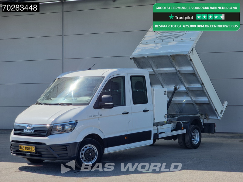 MAN TGE 5.120 Open Laadbak met Kist Dubbel Cabine Dubbellucht 3,5t Trekhaak Navi Airco Cruise Camera Pritsche Pickup Open Box m3 Airco Dubbel - Малотоннажный бортовой грузовик: фото 1 MAN TGE 5.120 Open Laadbak met Kist Dubbel Cabine Dubbellucht 3,5t Trekhaak Navi Airco Cruise Camera Pritsche Pickup Open Box m3 Airco Dubbel - Малотоннажный бортовой грузовик: фото 1