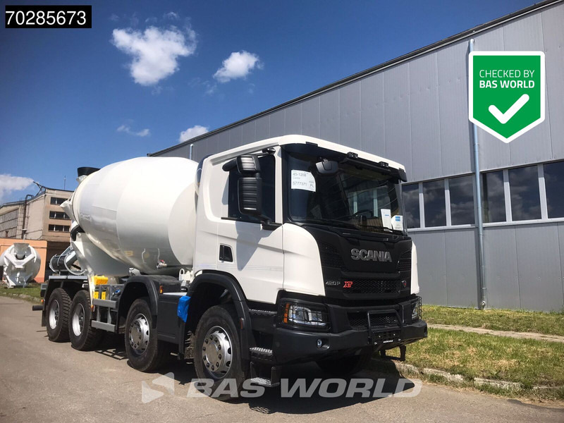 Scania P420 XT 8X4 NEW! 10m3 FML Mixer Automatic Steel suspension Big-Axle Euro 6 - Автобетоносмеситель: фото 1 Scania P420 XT 8X4 NEW! 10m3 FML Mixer Automatic Steel suspension Big-Axle Euro 6 - Автобетоносмеситель: фото 1