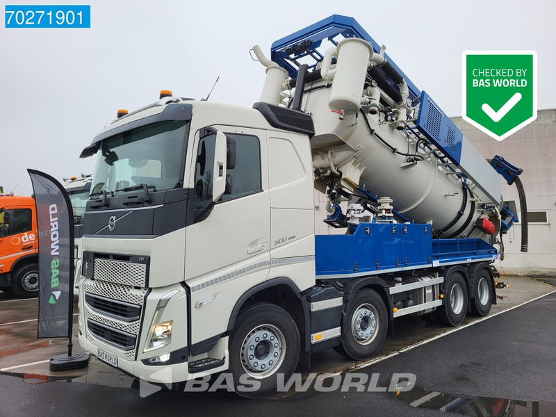 Volvo FH 500 8X4 Vacuum truck Gully Emptier 14.000ltr VEB+ Navi Euro 6 - Ассенизатор: фото 1 Volvo FH 500 8X4 Vacuum truck Gully Emptier 14.000ltr VEB+ Navi Euro 6 - Ассенизатор: фото 1