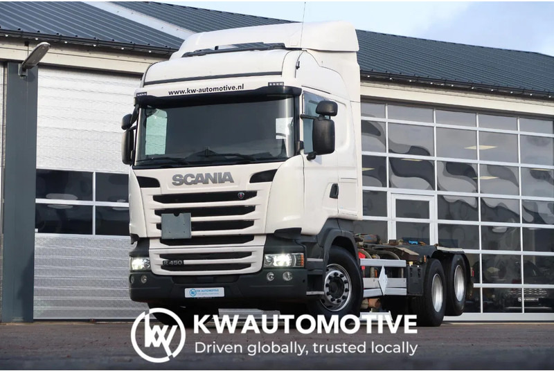 Scania R450 6X2/ HOOKLIFT 20T/ RETARDER/ LIFT/ - Тросовый мультилифт: фото 1 Scania R450 6X2/ HOOKLIFT 20T/ RETARDER/ LIFT/ - Тросовый мультилифт: фото 1