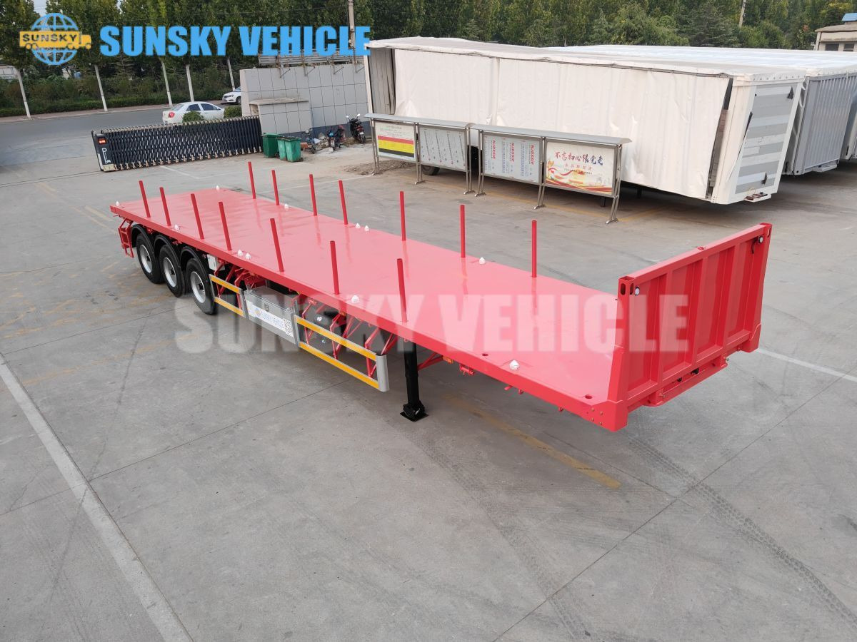 SUNSKY 3-axle Flat Deck Trailer - Полуприцеп бортовой/ Платформа: фото 2 SUNSKY 3-axle Flat Deck Trailer - Полуприцеп бортовой/ Платформа: фото 2