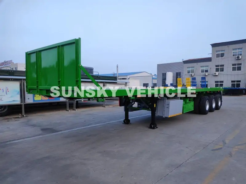 SUNSKY Flat Deck Trailer with henred type axles and suspension - Полуприцеп бортовой/ Платформа: фото 2 SUNSKY Flat Deck Trailer with henred type axles and suspension - Полуприцеп бортовой/ Платформа: фото 2