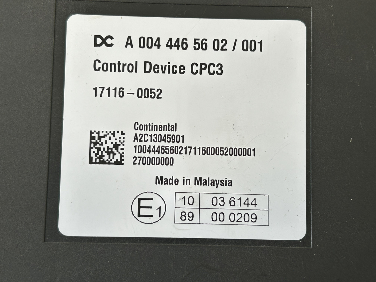 MERCEDES ACTROS MP4 CPC3 - Блок управления: фото 3 MERCEDES ACTROS MP4 CPC3 - Блок управления: фото 3