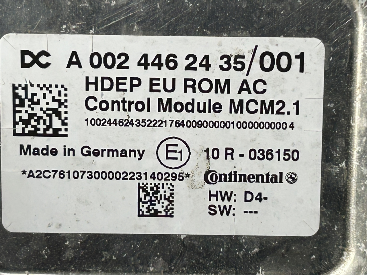 MERCEDES MCM 2.1 ACTROS MP4 OM 470 - Блок управления для Грузовиков: фото 3 MERCEDES MCM 2.1 ACTROS MP4 OM 470 - Блок управления для Грузовиков: фото 3