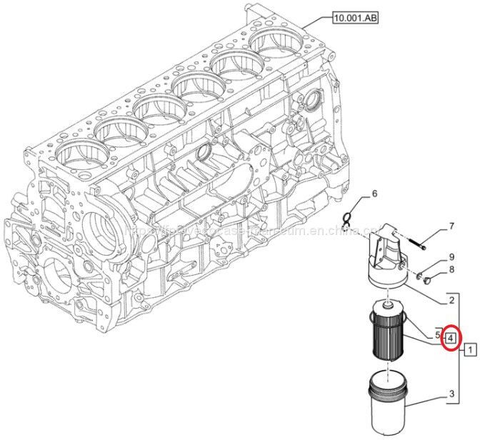 FPT IVECO CASE Cursor11 EURO 6 F3GFE613A B001 5801863562/5801690111 engine oil filter 84572228 - Масляный фильтр: фото 3 FPT IVECO CASE Cursor11 EURO 6 F3GFE613A B001 5801863562/5801690111 engine oil filter 84572228 - Масляный фильтр: фото 3