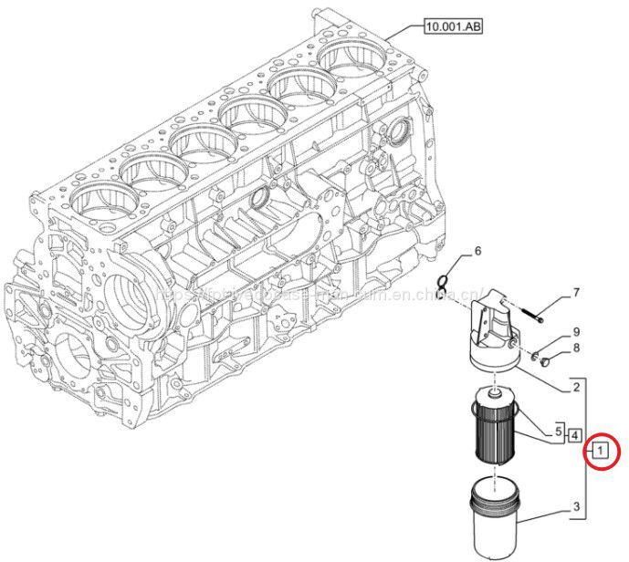 FPT IVECO CASE Cursor11 EURO 6 F3GFE613A B001 5801863562/5801690111 oil filter 5801779048 - Масляный фильтр: фото 3 FPT IVECO CASE Cursor11 EURO 6 F3GFE613A B001 5801863562/5801690111 oil filter 5801779048 - Масляный фильтр: фото 3