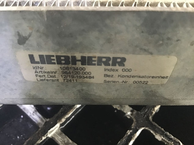 Liebherr Capacitor Unit - Часть системы кондиционирования: фото 1 Liebherr Capacitor Unit - Часть системы кондиционирования: фото 1
