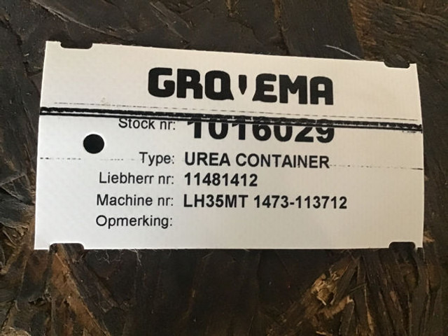Liebherr Urea Container - Выхлопная система: фото 3 Liebherr Urea Container - Выхлопная система: фото 3