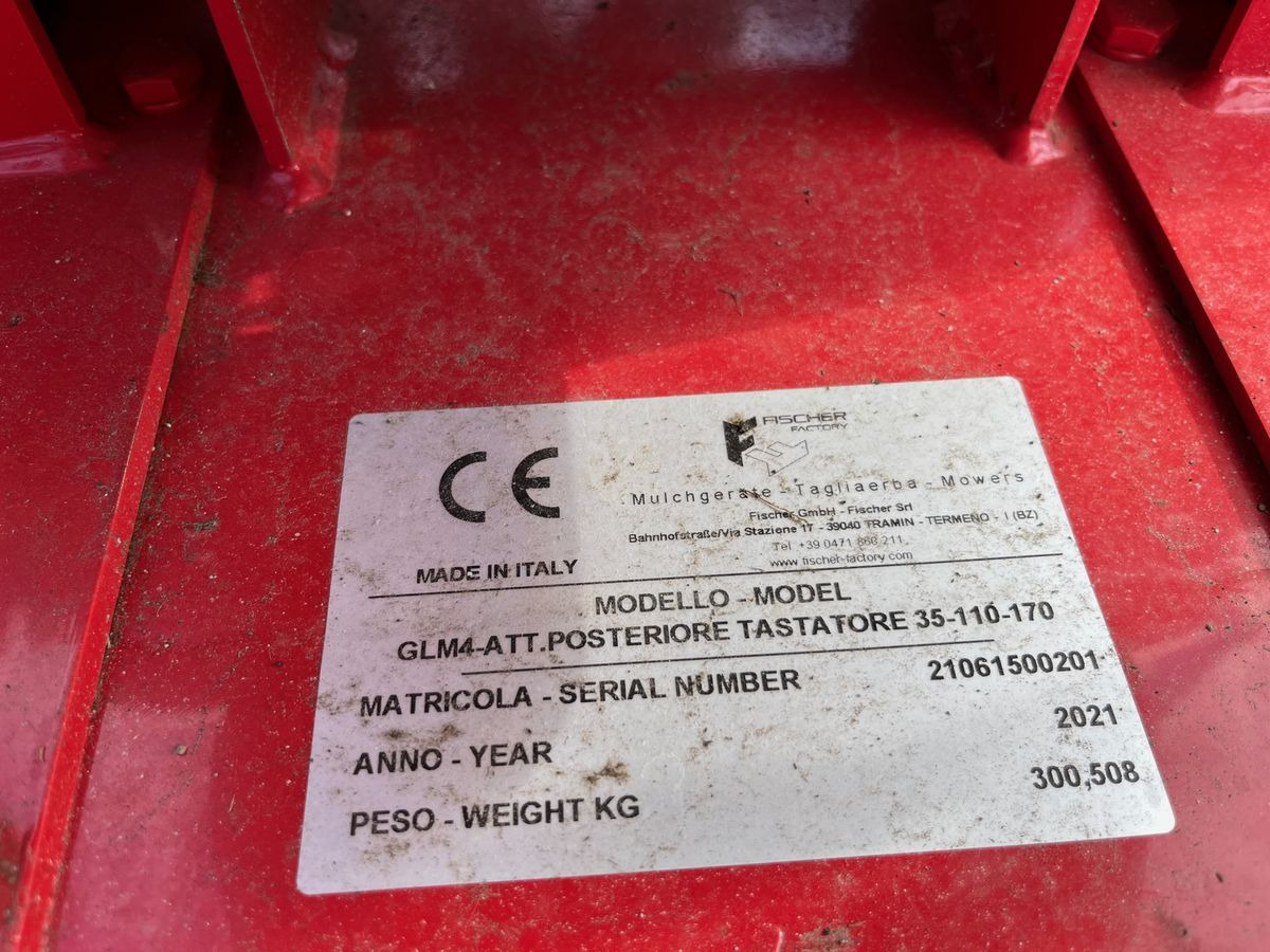 Fischer GLM4/35 110-170 - Косилка-измельчитель/ Мульчер: фото 3 Fischer GLM4/35 110-170 - Косилка-измельчитель/ Мульчер: фото 3