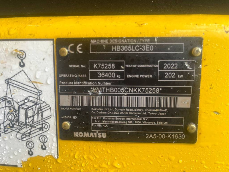 Komatsu HB 365 LC-3 Hybrid - Гусеничный экскаватор: фото 5 Komatsu HB 365 LC-3 Hybrid - Гусеничный экскаватор: фото 5