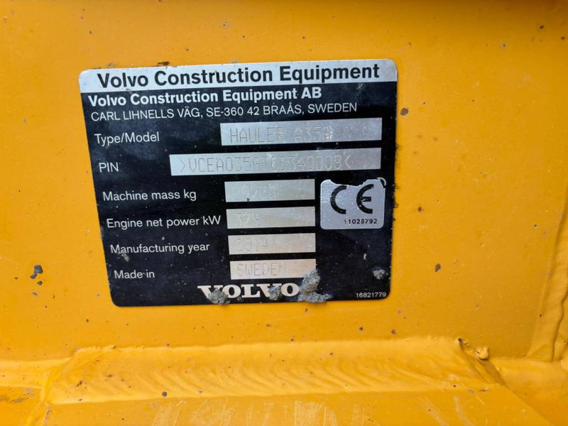 Volvo A 35 G - Сочленённый самосвал: фото 5 Volvo A 35 G - Сочленённый самосвал: фото 5