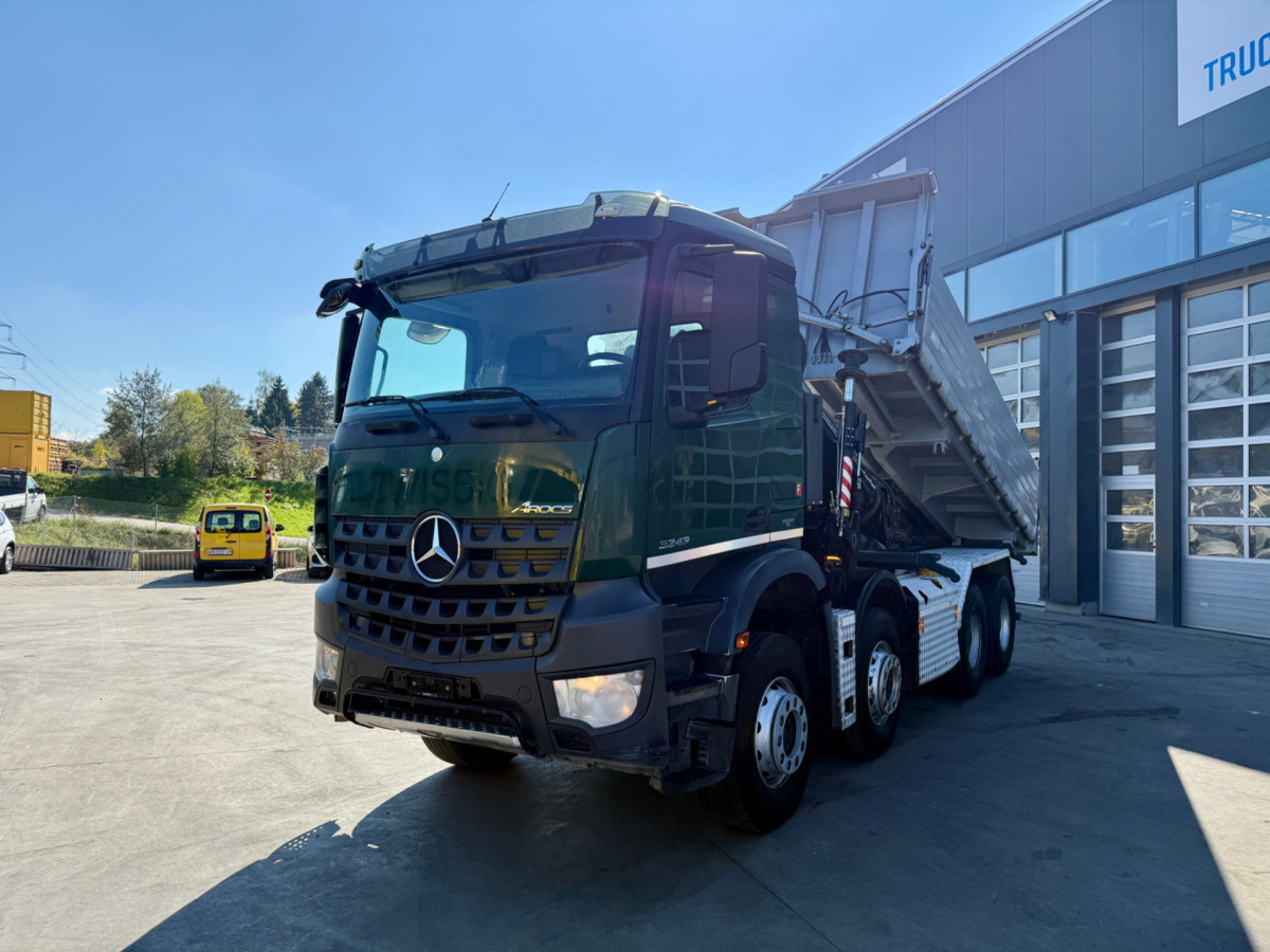 MERCEDES Arocs 3242 8x4 Hiab 166-4 - Самосвал, Автоманипулятор: фото 1 MERCEDES Arocs 3242 8x4 Hiab 166-4 - Самосвал, Автоманипулятор: фото 1