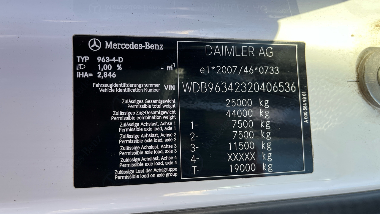 Тягач Mercedes-Benz Actros 2545: фото 11 Тягач Mercedes-Benz Actros 2545: фото 11