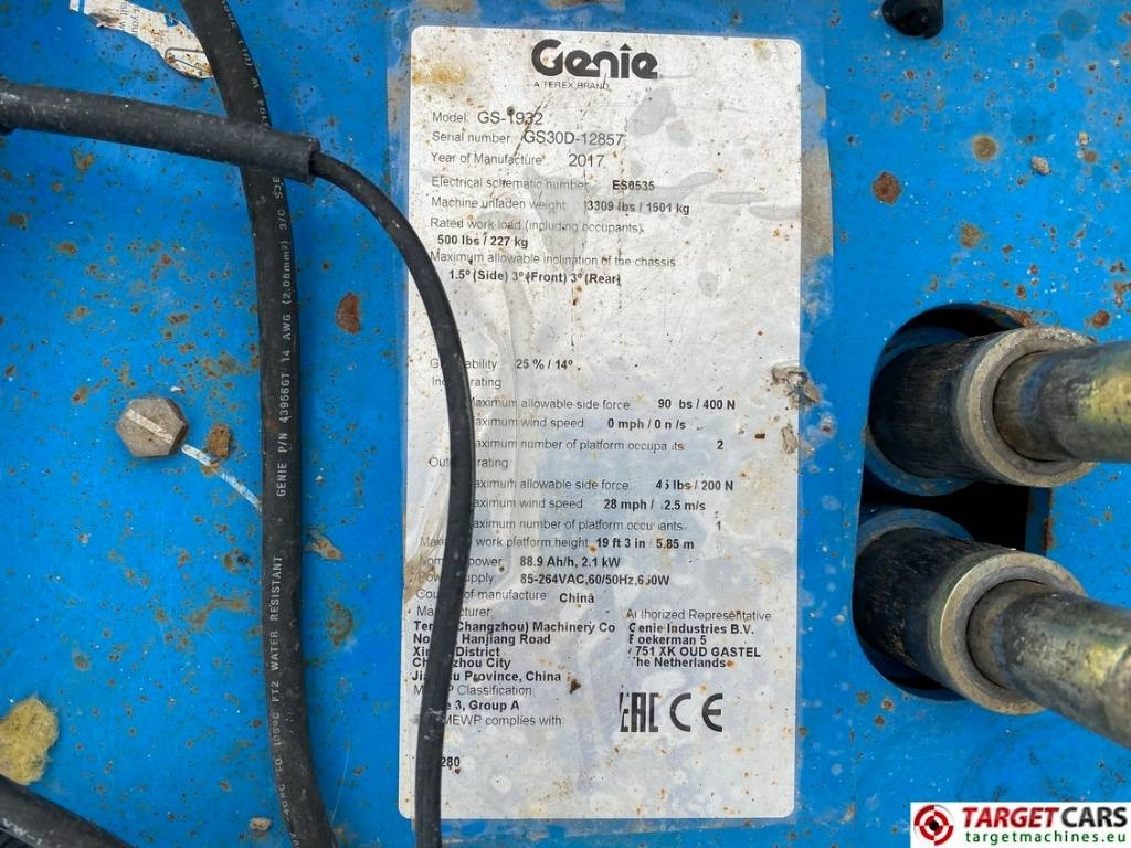 Ножничный подъемник Genie GS-1932 Electric Scissor Work Lift 779cm: фото 8