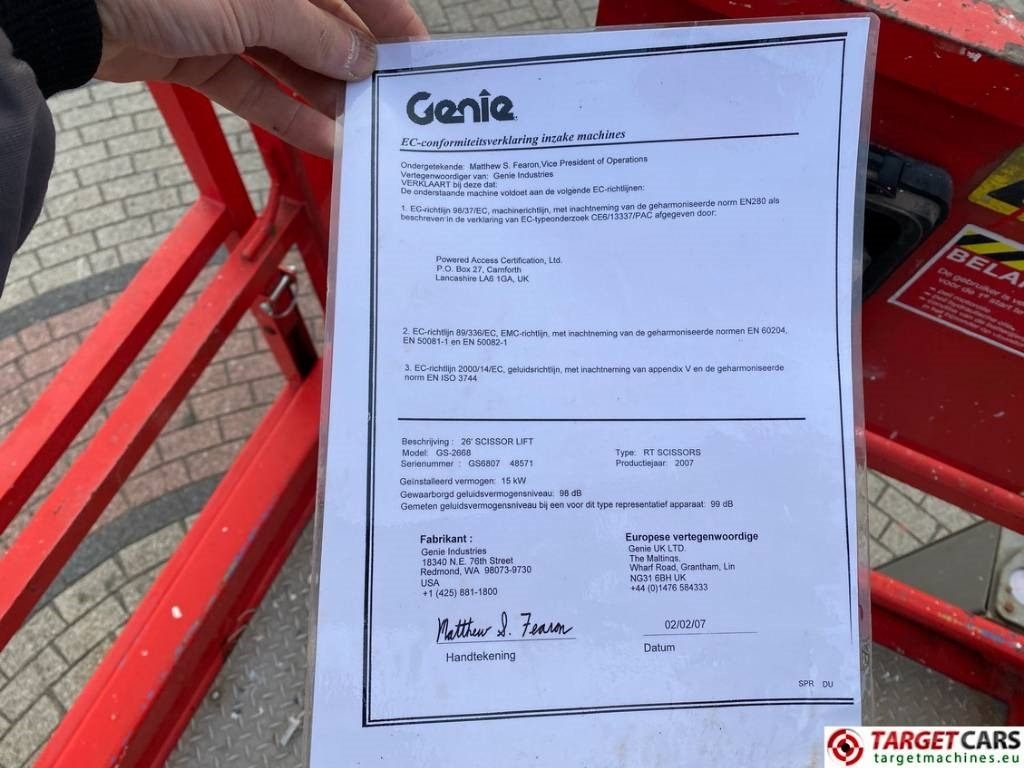 Genie GS-2668RT Diesel 4x4 Scissor Work Lift 992cm  в лизинг Genie GS-2668RT Diesel 4x4 Scissor Work Lift 992cm: фото 26