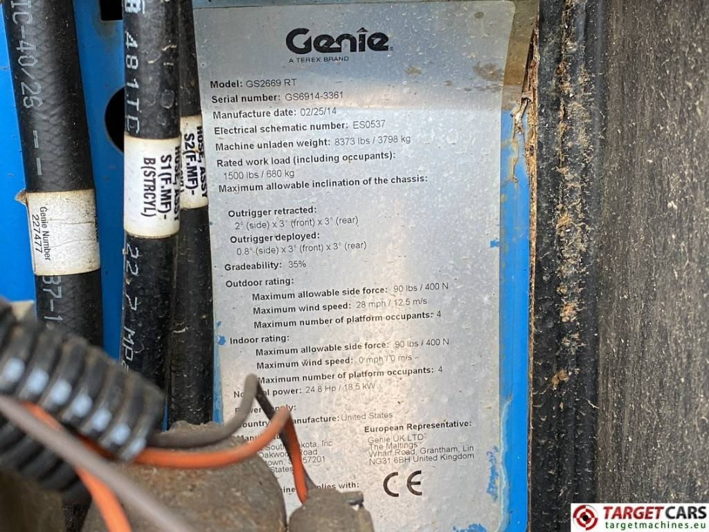 Genie GS-2669RT Diesel 4x4 Scissor Work Lift 1000cm  в лизинг Genie GS-2669RT Diesel 4x4 Scissor Work Lift 1000cm: фото 10 Genie GS-2669RT Diesel 4x4 Scissor Work Lift 1000cm  в лизинг Genie GS-2669RT Diesel 4x4 Scissor Work Lift 1000cm: фото 10