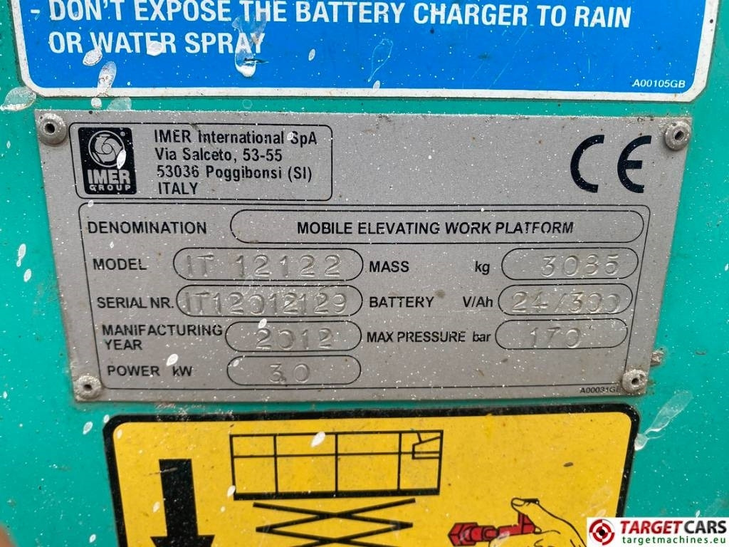 Iteco Imer IT12122 Electric Scissor Work Lift 1390cm в лизинг Iteco Imer IT12122 Electric Scissor Work Lift 1390cm: фото 10 Iteco Imer IT12122 Electric Scissor Work Lift 1390cm в лизинг Iteco Imer IT12122 Electric Scissor Work Lift 1390cm: фото 10