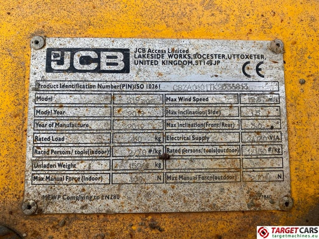 Ножничный подъемник JCB S1930E Electric Scissor Work Lift 780cm: фото 10
