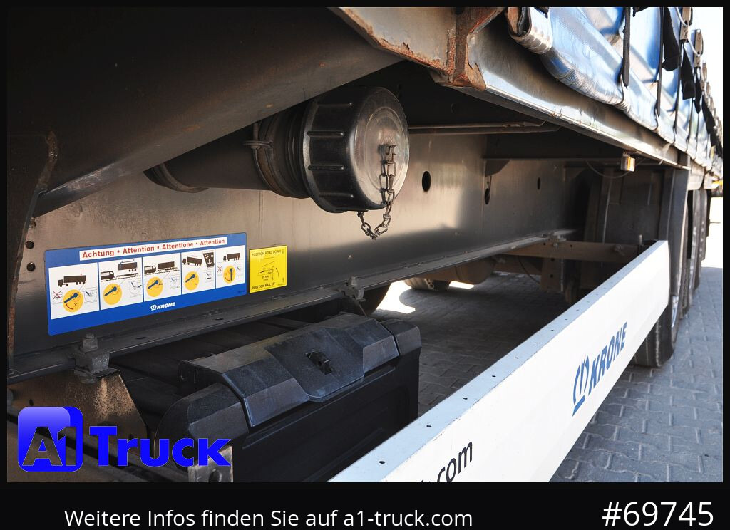 KRONE SD Tautliner, Code XL, BPW, der Rahmen ist gut. - Тентованный полуприцеп: фото 4 KRONE SD Tautliner, Code XL, BPW, der Rahmen ist gut. - Тентованный полуприцеп: фото 4