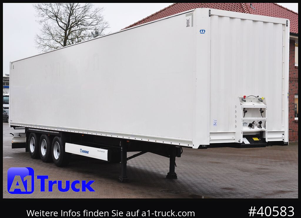 KRONE SDK 27, Koffer, 1 Vorbesitzer, Plywood, - Полуприцеп-фургон: фото 1 KRONE SDK 27, Koffer, 1 Vorbesitzer, Plywood, - Полуприцеп-фургон: фото 1
