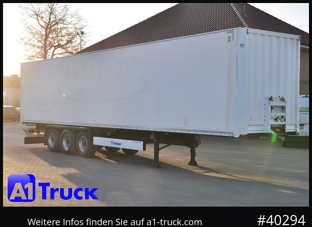 KRONE SDK 27, Koffer, 1 Vorbesitzer, Plywood, - Полуприцеп-фургон: фото 1 KRONE SDK 27, Koffer, 1 Vorbesitzer, Plywood, - Полуприцеп-фургон: фото 1