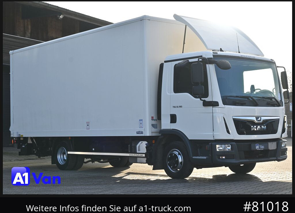 MAN TGL 8.190 4x2, Klima, LBW, Rockinger - Фургон с закрытым кузовом: фото 1 MAN TGL 8.190 4x2, Klima, LBW, Rockinger - Фургон с закрытым кузовом: фото 1