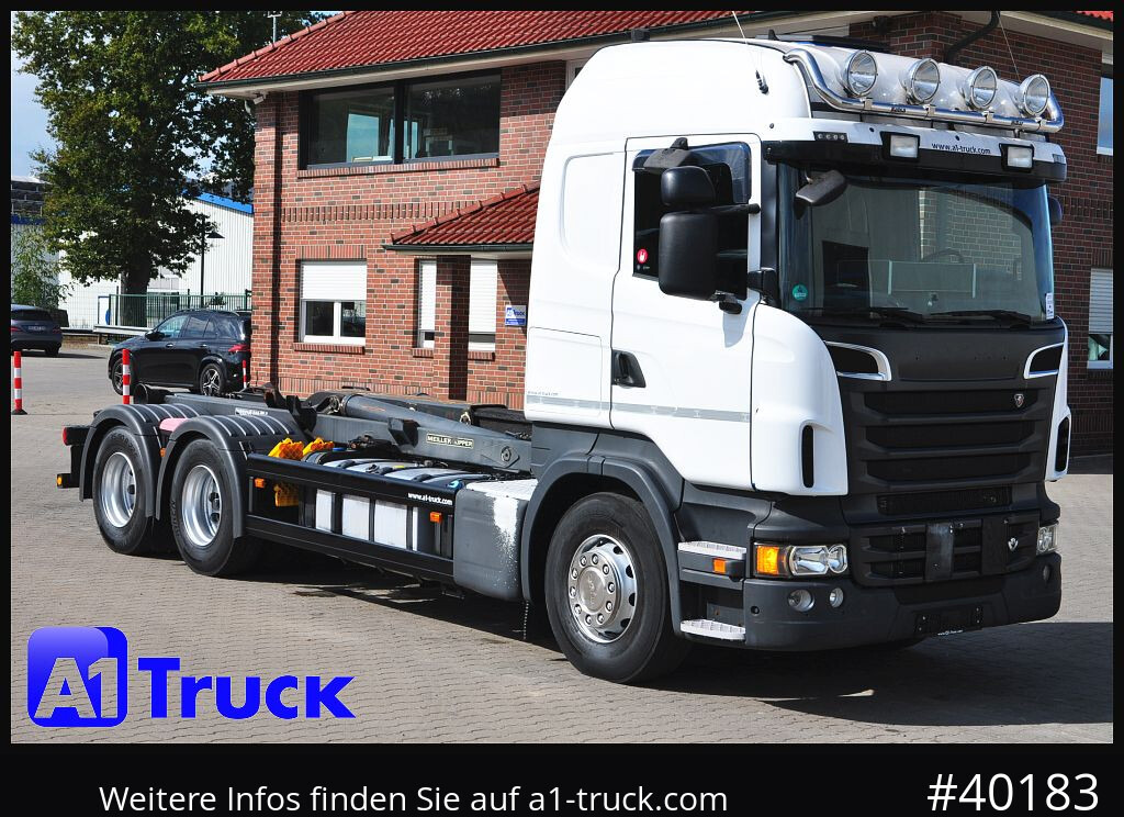 SCANIA R500, V8,,  Meiller, Liftachse, - Крюковой мультилифт: фото 1 SCANIA R500, V8,,  Meiller, Liftachse, - Крюковой мультилифт: фото 1