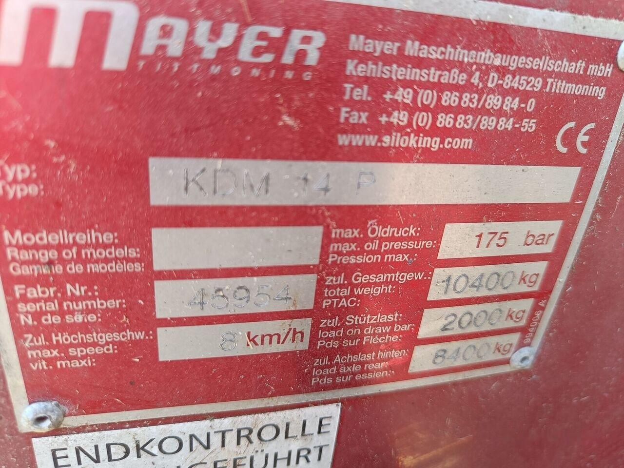 Кормораздатчик Siloking KDM 14 P: фото 7 Кормораздатчик Siloking KDM 14 P: фото 7