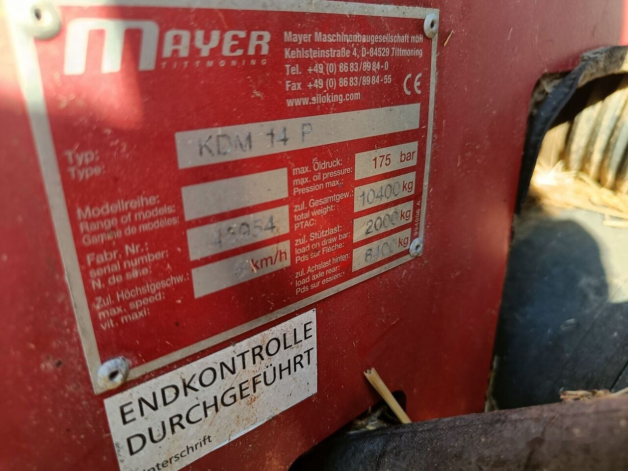 Кормораздатчик Siloking KDM 14 P: фото 6 Кормораздатчик Siloking KDM 14 P: фото 6