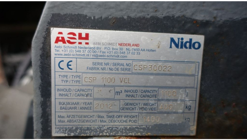 Schmidt Nido CSP 100 Sproeimachine - Разбрасыватель песка/ Соли: фото 2 Schmidt Nido CSP 100 Sproeimachine - Разбрасыватель песка/ Соли: фото 2