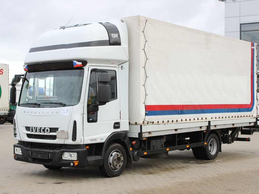 Iveco EUROCARGO 75E18, HYDRAULIC LIFT, SLEEPING CABIN Iveco EUROCARGO 75E18, TAIL LIFT, SLEEPING CABIN - Тентованный грузовик: фото 1 Iveco EUROCARGO 75E18, HYDRAULIC LIFT, SLEEPING CABIN Iveco EUROCARGO 75E18, TAIL LIFT, SLEEPING CABIN - Тентованный грузовик: фото 1