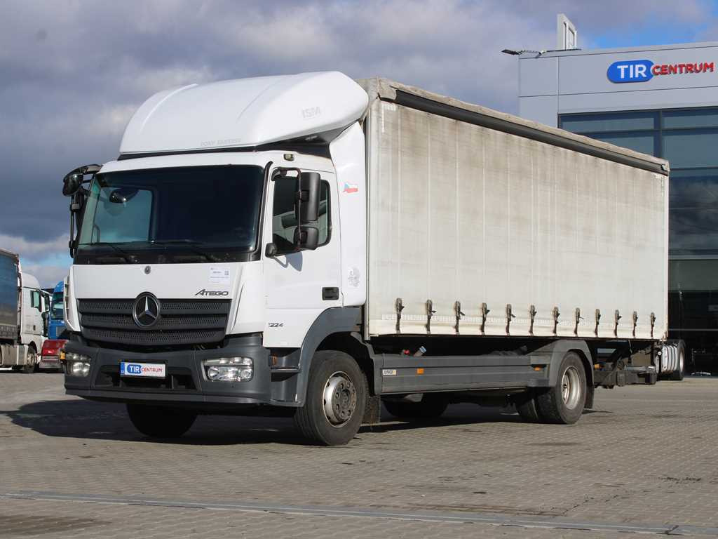Mercedes-Benz Atego 1224 L, EURO 6, HYDRAULIC FRONT - Тентованный грузовик: фото 1 Mercedes-Benz Atego 1224 L, EURO 6, HYDRAULIC FRONT - Тентованный грузовик: фото 1