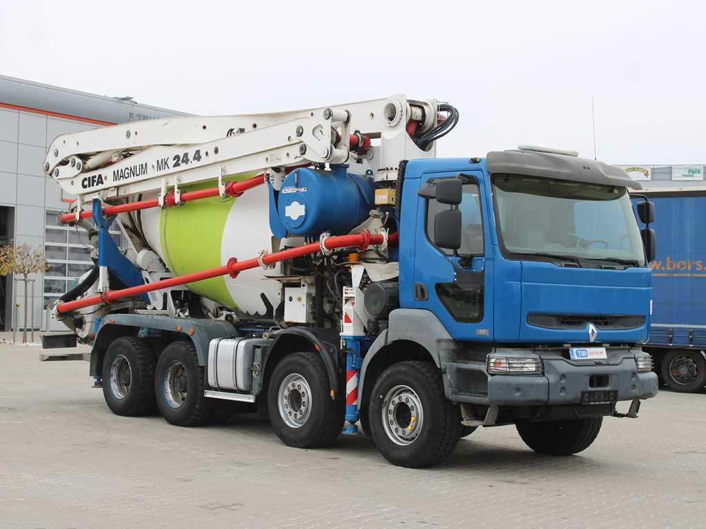 Renault KERAX 420, EURO 3, 7m3, 8X4, CIFA MAGNUM MK 24.4 CONCRETE PUMP - Автобетононасос-смеситель: фото 3 Renault KERAX 420, EURO 3, 7m3, 8X4, CIFA MAGNUM MK 24.4 CONCRETE PUMP - Автобетононасос-смеситель: фото 3