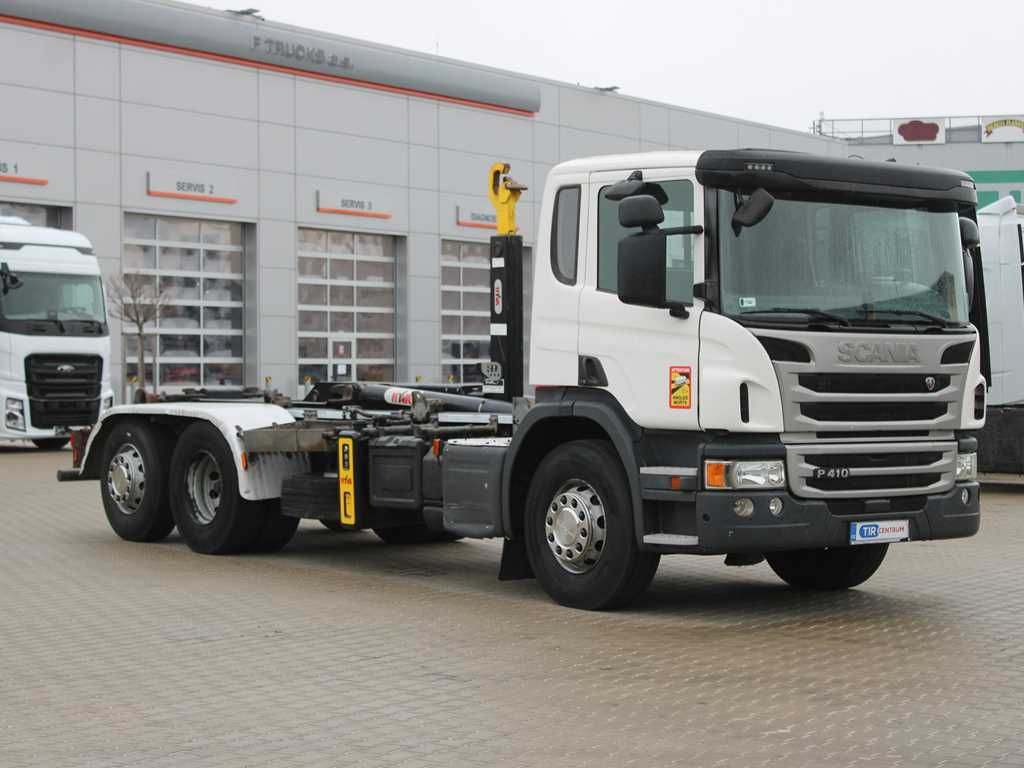 Scania P410, EURO 5, 6X2, HOOK CONTAINER, LIFTING AXLE - Крюковой мультилифт: фото 2 Scania P410, EURO 5, 6X2, HOOK CONTAINER, LIFTING AXLE - Крюковой мультилифт: фото 2