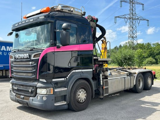 Scania R580 6x2, Schrottkran, E6, Lenk-Lift-Achse - Крюковой мультилифт, Автоманипулятор: фото 1 Scania R580 6x2, Schrottkran, E6, Lenk-Lift-Achse - Крюковой мультилифт, Автоманипулятор: фото 1