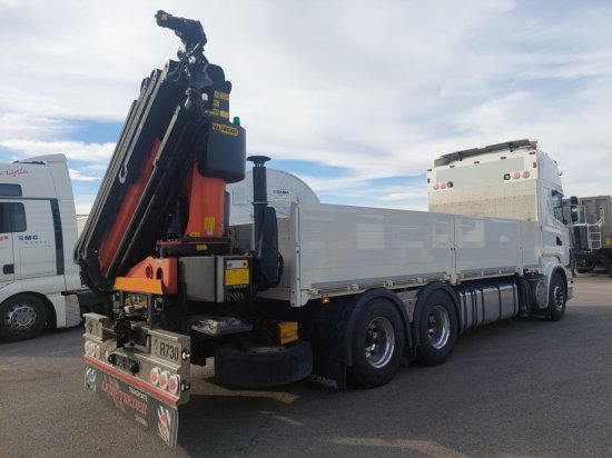 Scania R730 6x4 Pritsche, Voll-Luft Palfinger PK27002 Kran Retarder, Alu-Felgen, - Грузовик бортовой/ Платформа, Автоманипулятор: фото 4 Scania R730 6x4 Pritsche, Voll-Luft Palfinger PK27002 Kran Retarder, Alu-Felgen, - Грузовик бортовой/ Платформа, Автоманипулятор: фото 4