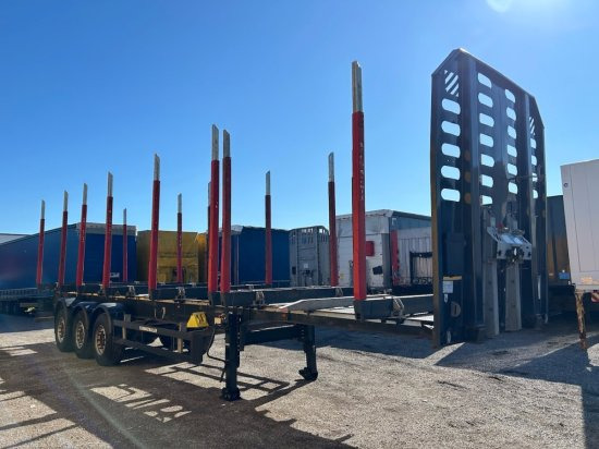 Schwarzmüller Holzauflieger, 8 Rungenpaare, SAF-Achsen, Liftachse - Полуприцеп лесовоз: фото 3 Schwarzmüller Holzauflieger, 8 Rungenpaare, SAF-Achsen, Liftachse - Полуприцеп лесовоз: фото 3