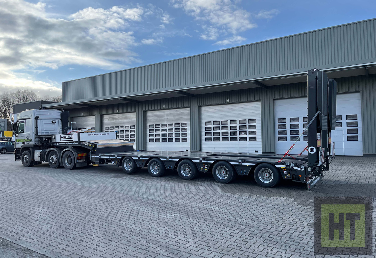 Faymonville 5-Achs-Tele-Semi mit Halbachsen "Twinaxle" und hydr. Rampen - Низкорамный полуприцеп: фото 1 Faymonville 5-Achs-Tele-Semi mit Halbachsen "Twinaxle" und hydr. Rampen - Низкорамный полуприцеп: фото 1